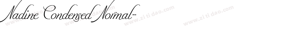 Nadine Condensed Normal字体转换